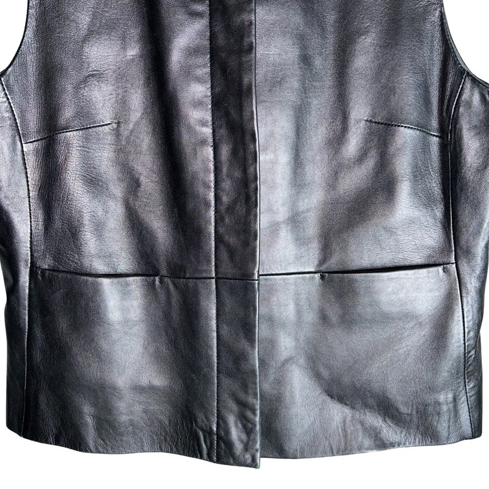 🌟 Coldwater Creek Genuine Leather Vest - Size M 🌟 - Picture 3 of 6
